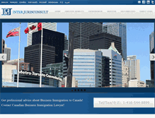 Tablet Screenshot of businessimmigrationlawyer.ca
